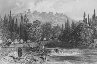 The Castle of Smyrna, Asia Minor by Thomas Allom